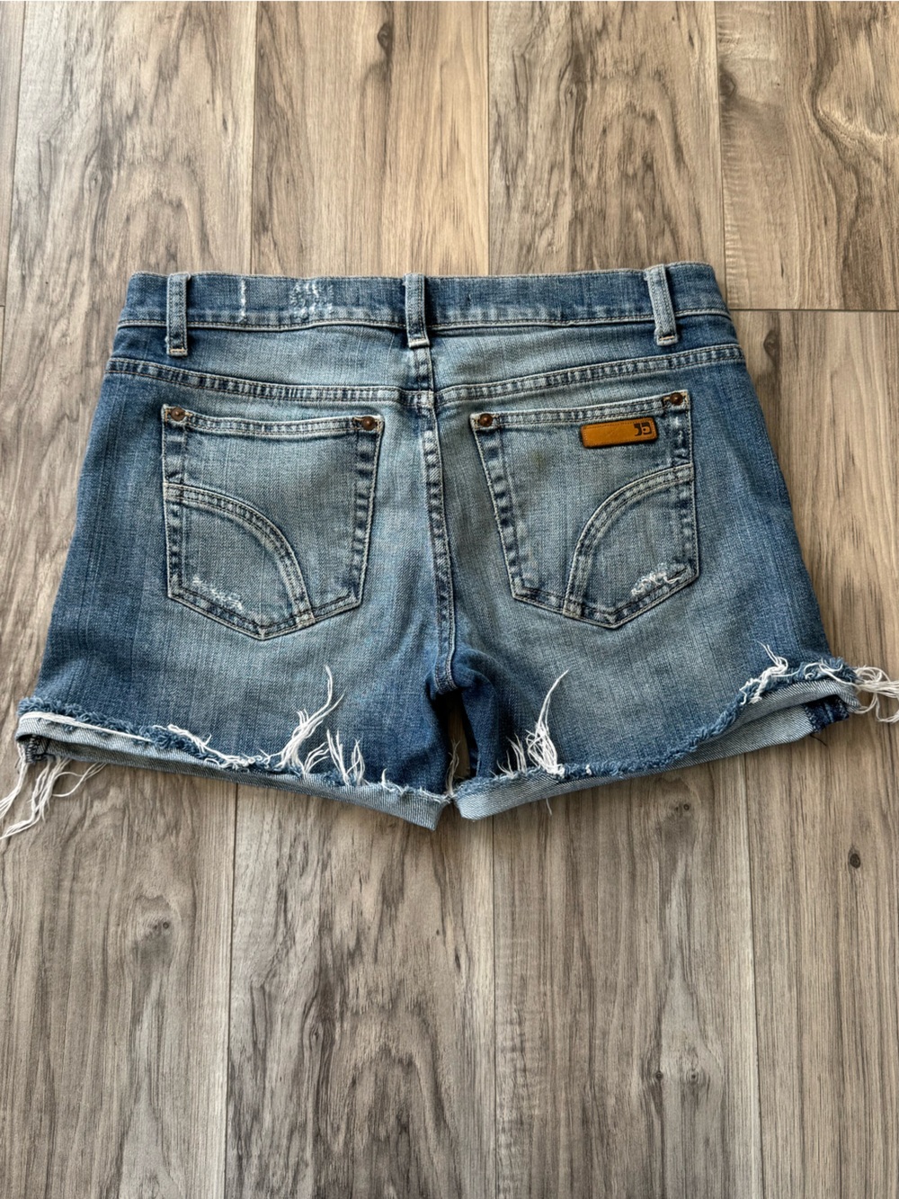 Vintage 2005 Joe's Jeans Distressed Blue Denim Cutoff Shorts
